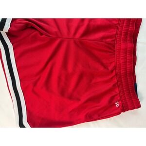 DSG Performance Mid Rise Shorts Athletic Black White Trim Red Size S